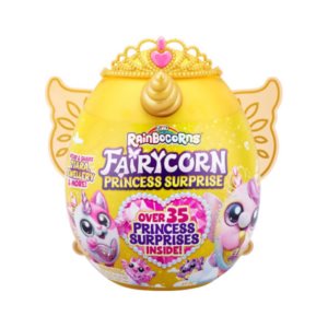 ריינבוקורן ביצת הפתעה מזהב עם יותר מ-35 הפתעות