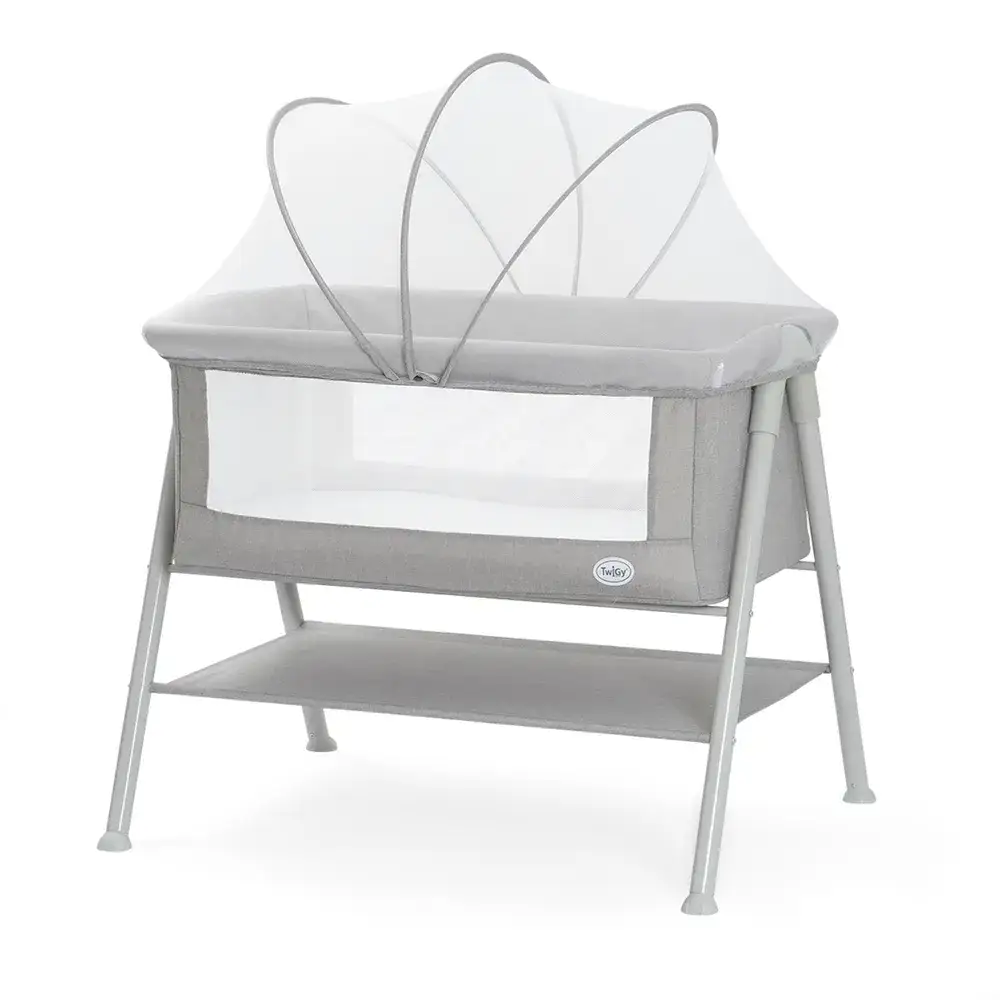 עריסה לתינוק דאלאס מסגרת אפורה– Dallas Baby Crib