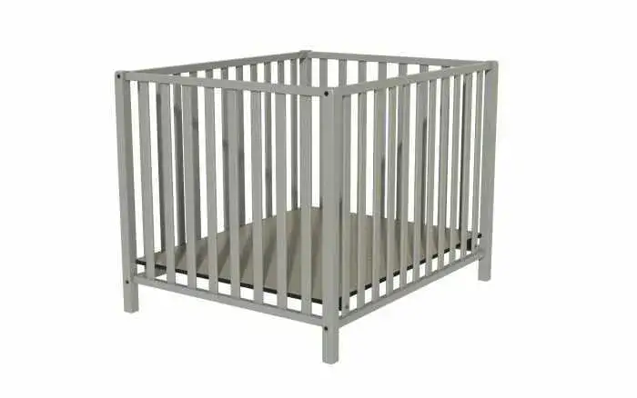 לול עץ כולל מזרן מבית ";בייבי מישל"; דגם ";שרה"; 2 גבהים