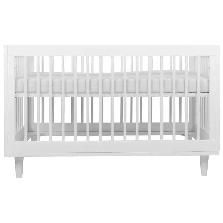 מיטה תינוק מעבר בוהו לבן