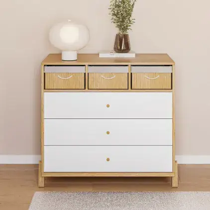 שידה פריז מתוך הקולקצייה החדשה- מאובזרת במסילות נסתרות טריקה שקטה אוטומטיות