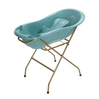 ערכת אמבטיה טגה בייבי 102 ס”מ ליין קשת בענן | אמבטיה + מושב אמבטיה + מעמד זהוב – Tega Baby