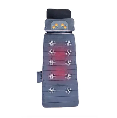 מזרן עיסוי עם 10 מנועי עיסוי חימום ורטט + כרית עיסוי שיאצו מדיקסקייר Medics Care MC-3803A