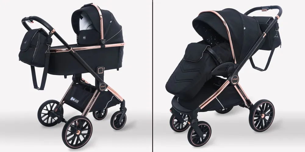 חדש!!!עגלת תינוק מפוארת משולבת כולל אמבטיה וטיולון דגם Legacy LX אינפנטי | Infanti