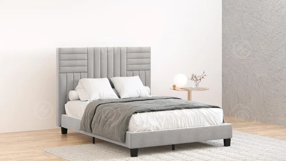 מיטה זוגית מבד רחיץ ואיכותי דגם דורי