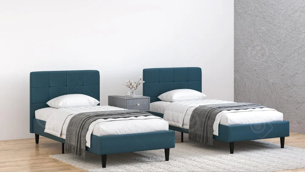 מיטה זוגית מבד רחיץ ואיכותי דגם מור