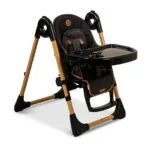 כיסא אוכל B?B? דגם woody מגש אוכל כפול עולה יורד נשכב לאחור ומתקפל