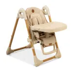 כיסא אוכל B?B? דגם woody מגש אוכל כפול עולה יורד נשכב לאחור ומתקפל