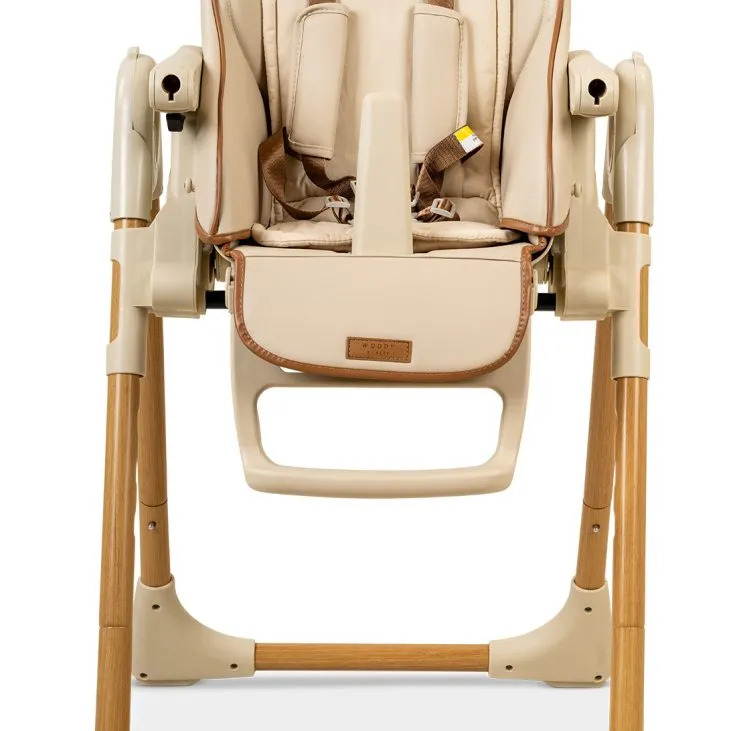 כיסא אוכל B?B? דגם woody מגש אוכל כפול עולה יורד נשכב לאחור ומתקפל