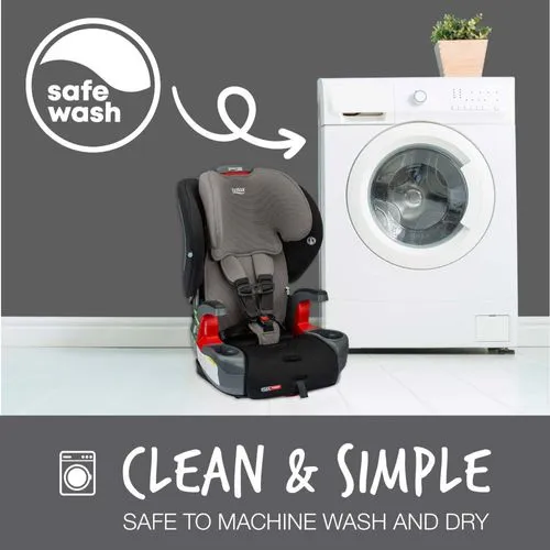 click-tight כסא בטיחות ובוסטר GrowWithYou CT SafeWash (שחור) ברייטקס Britax