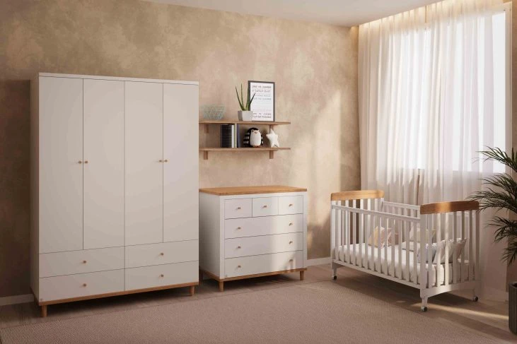 חדר לתינוק ניו ג';רזי לבן טבעי- טריקה שקטה- NEW COLLECTION!!