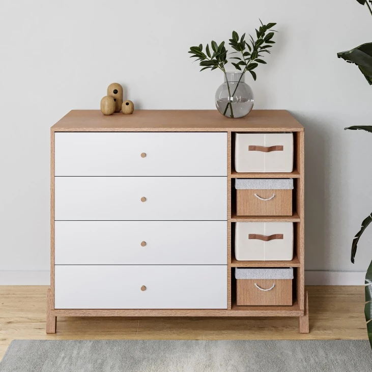 שידה אחסנה אורבינו רוחב 120 ס";מ מסילות נסתרות אוטומטיות