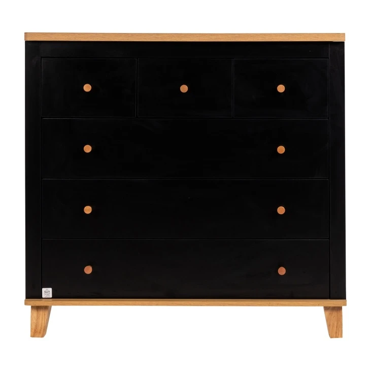 שידה שחר שחור טבעי רוחב 100 ס";מ משלבת בין מראה קלאסי ורך עם מודרניות ועכשוויות.