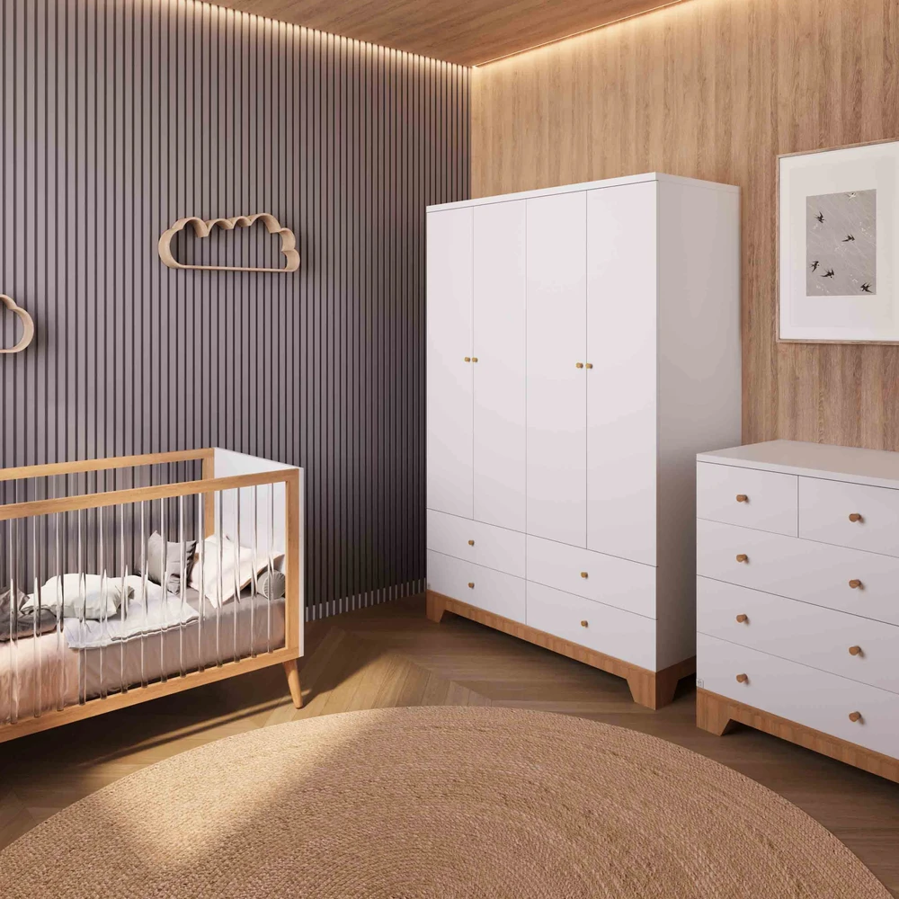 חדר שינה לתינוק נגב לבן מוטות שקופים- טריקה שקטה COLLECTION 2025!!