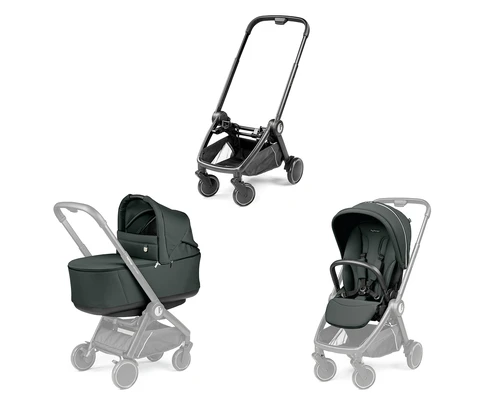 עגלה לתינוק City Loop metal Peg perego עגלת תינוק אורבנית, קומקטית וקלת משקל הכוללת שלדה, אמבטיה מתקפלת ומושב דו כיווני