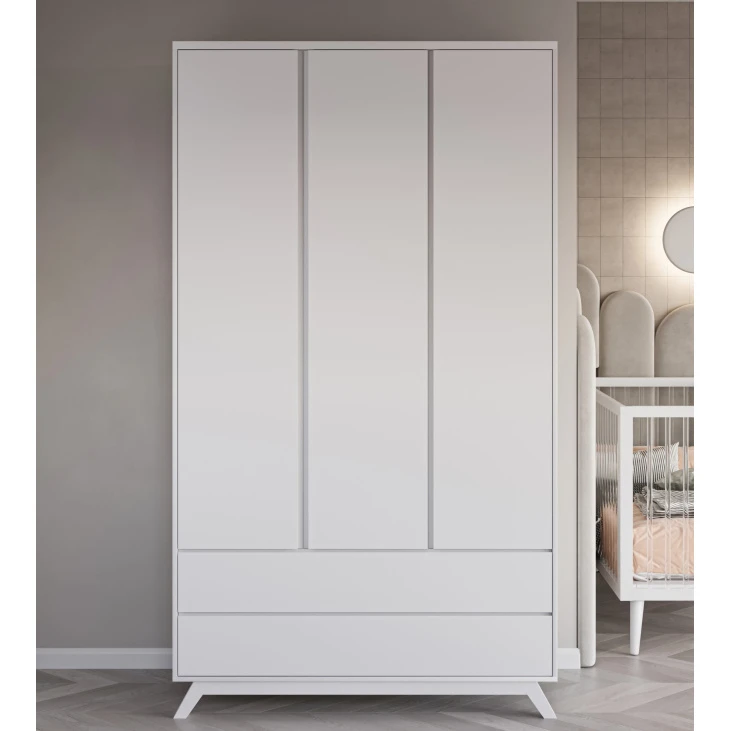 ארון בייג';ין טריקה שקטה עם ארון בייג׳ין, חדר השינה של הנסיך או הנסיכה מקבל טוויסט, עם מראה קלאסי מושלם.