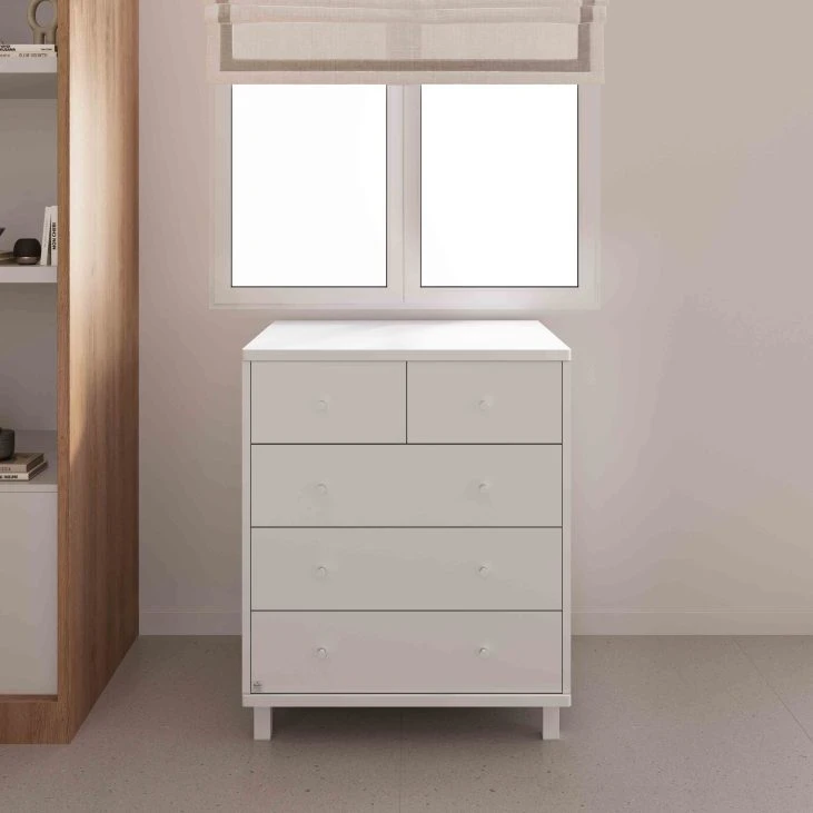 חדר דור לבן- צפי חזרה למלאי אמצע יולי מיטה גודל מטר ושידה רוחב 80 ס";מ