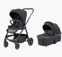 עגלה משולבת אינפנטי דגם ליאונה טיולון+אמבטיה אפור