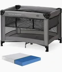 לול רשת טוויגי 2 גבהים כולל מזרן נוסף כחול עובי 5 ס";מ