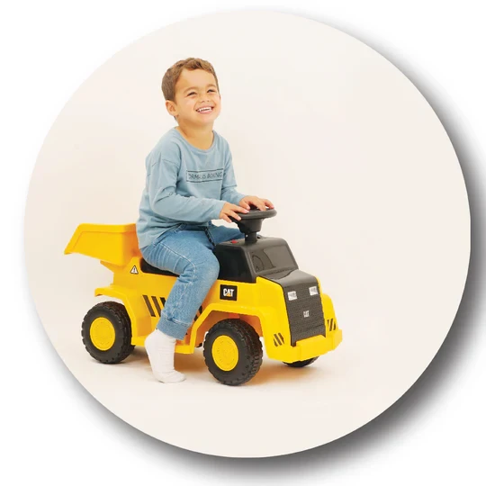 I am toys משאית העמסה קטר ממונעת- קטרפילר דוברת עברית