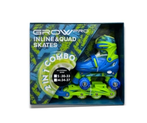 קומבו סקייט ורוד Grow Pro קומבו סקייט – גם רולר וגם סקייט במוצר 1 ! אורות בגלגלים