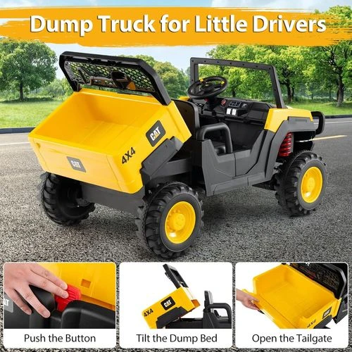 CAT מקורי 24V UTV ברישיון קאטרפילר 2 מקומות 4*4