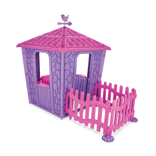 בית עם חצר לילדים בית עם חצר לילדים מבית פילסאן , עשוי מפלסטיק איכותי ועמיד בשמש , נוח וקל להרכבה ופירוק מתאים לשימוש בתוך הבית או בגינה .