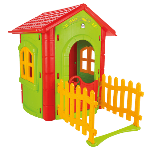 בית עם חצר לילדים בית עם חצר לילדים מבית פילסן , עשוי מפלסטיק איכותי ועמיד בשמש , נוח וקל להרכבה
