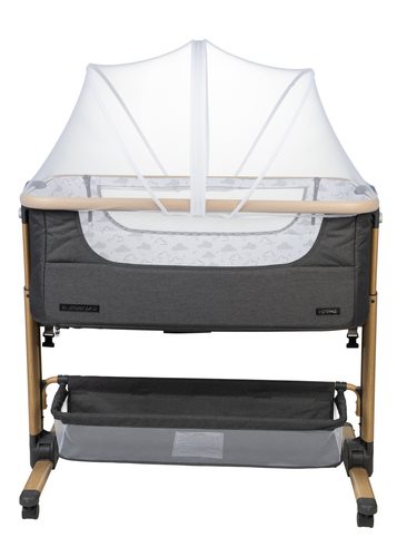 עריסה מתקפלת נצמדת למיטה YUVAL אפור  של חברת Sport Line