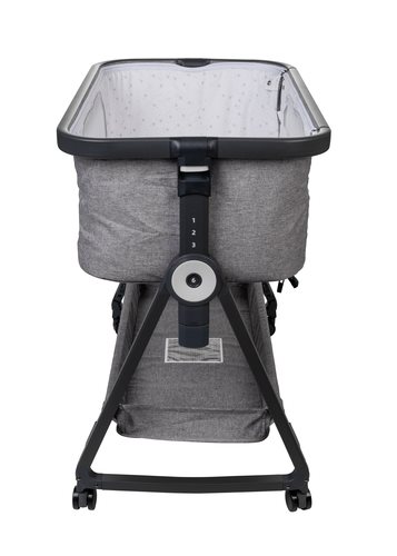 עריסה נצמדת למיטה NOA אפור מלנג'; עריסה נצמדת למיטה מעוצבת של חברת Sport line