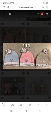 שלישיית כובעים לבן או בת 100% כותנה