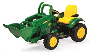 העתק מדויק של דגם טרקטור ג'ון דיר המקורי - Jhon DEERE שני הילוכים + רוורס!! בעל כף קדמי גדולה
