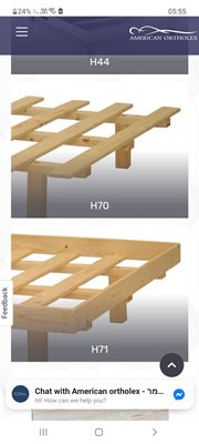 בסיס למיטה זוגית מעץ אפשרי בכל מידה