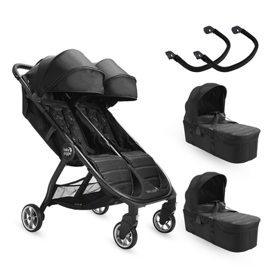 חבילת עגלת תאומים בייבי ג’וגר סיטי תור 2 + אביזרים – Baby Jogger City Tour 2 Double