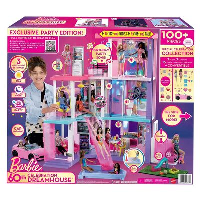 בית בובות מקורי ענק של ברבי Barbi עם יותר מ-100 חלקים כולל מעלית חשמלית וריהוט