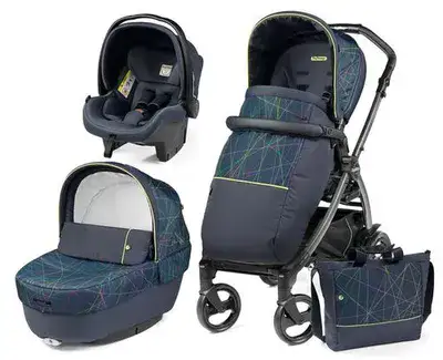 עגלה לתינוק בוק Book Newlife Elite Modular 2020 Peg perego עגלת תינוק אקולוגית מודולרית בגרסה יוקרתית הכוללת שלדה, מושב טיולון ועריסה