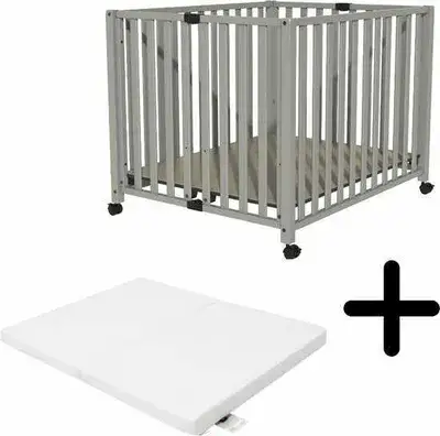 לול עץ כולל מזרן מבית "בייבי מישל" דגם "שרה" 2 גבהים