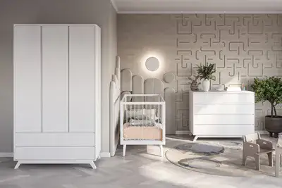 חדר לתינוק בייג'ין השילוב המושלם בין עיצוב נקי, בטיחות ואיכות גבוהה. זוהי הבחירה הטובה ביותר נסיך או הנסיכה שלכם!