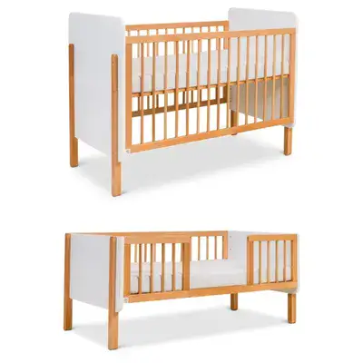 מיטה 2 ב 1- וינה לבן טבעי דגם וינה היא מיטה שגדלה ביחד עם הבייבי. היא מגיעה בעיצוב סופר עכשווי, כזה שגונב את כל ההצגה בחדר ובצדק.