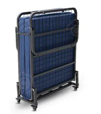 מיטה מתקפלת צלעות מתכת בגודל 190\80 כולל מזרן אורטופדי - עובי 8 ס"מ