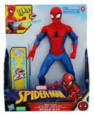 בובת ספיידרמן גדולה יורה חיצים מבית marvel