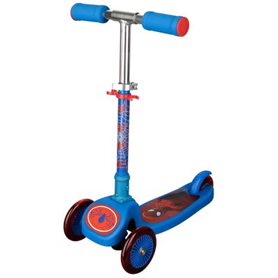 קורקינט 3 גלגלים מתקפל לאיזון מושלם עם הדמות האהובה "ספיידרמן" אורות בגלגלים