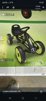 קארטינג לילדים גלגלי גומי מתאים לגילאי 3 פלוס