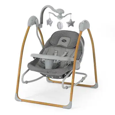 נדנדה וטרמפולינה לתינוק מונטנה ביי | מסגרת עץ – Montana Bay™ 2 in 1