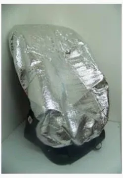 מגן חום ושמש מאלומיניום לכסא הבטיחות לשמירה על הריפוד והארכת חיי השימוש בו . מתאים לכל הכסאות