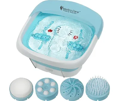 אמבט עיסוי ספא מתקפל עם חימום ובועות מדיקסקייר Medics Care MC-609A