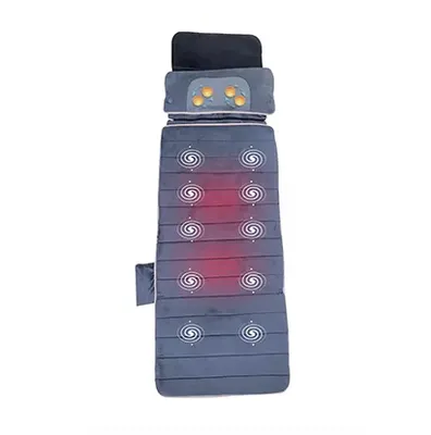 מזרן עיסוי עם 10 מנועי עיסוי חימום ורטט + כרית עיסוי שיאצו מדיקסקייר Medics Care MC-3803A