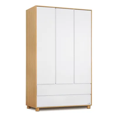 ארון בגדים דייניז בריידי לבן/עץ – Dainy’s Brady™ Wardrobe White/Wood 120x60x200 cm