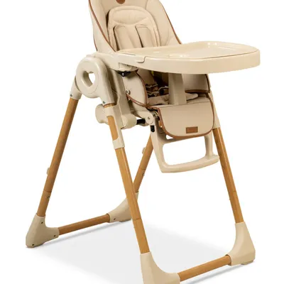 כיסא אוכל BÉBÉ דגם woody מגש אוכל כפול עולה יורד נשכב לאחור ומתקפל