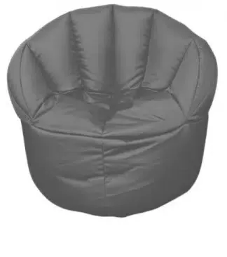 פוף מניפה אפור כהה